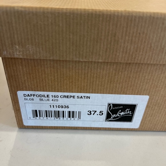 Christian Louboutin DAFFODILE 160 CREPE SATIN size 7.5 - Picture 15 of 15